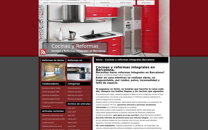 Screenshot of cocinasyreformasintegralesbarcelona.com