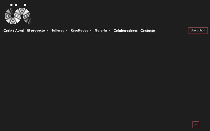 Screenshot of cocinaural.org