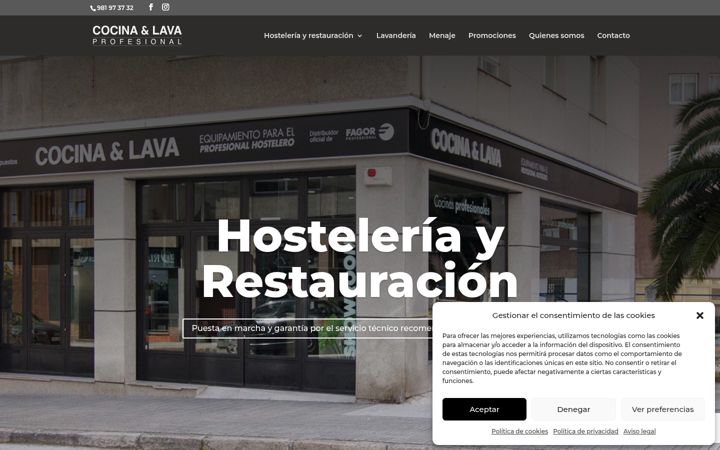 Screenshot of cocinaylava.com