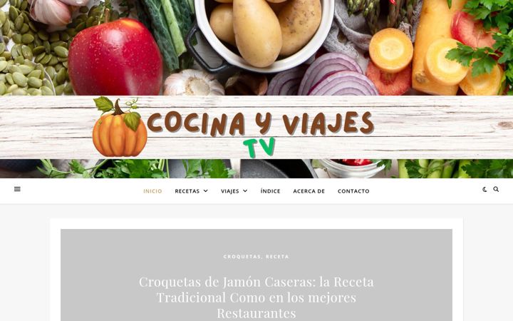 Screenshot of cocinayviajestv.com