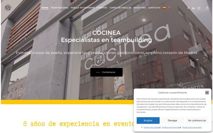Skärmbild av cocinea.es