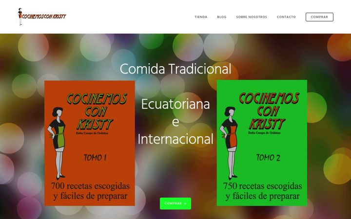 Screenshot of cocinemosconkristy.com