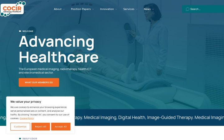 Screenshot of cocir.org