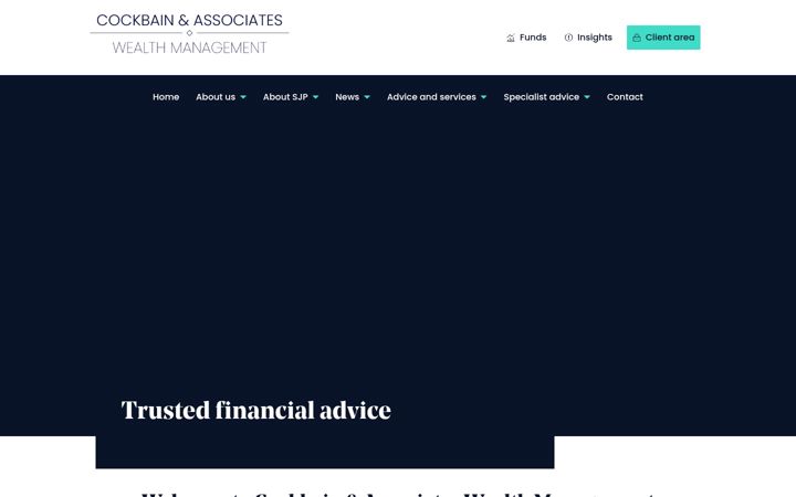 Zrzut ekranu cockbainassociates.co.uk