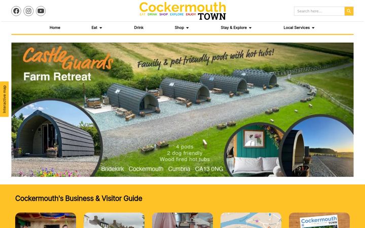 Screenshot of cockermouthonline.co.uk