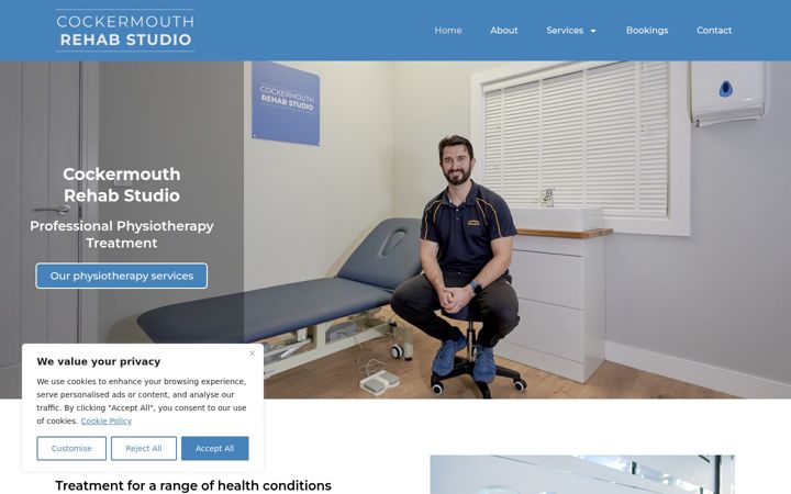 Screenshot of cockermouthrehabstudio.uk