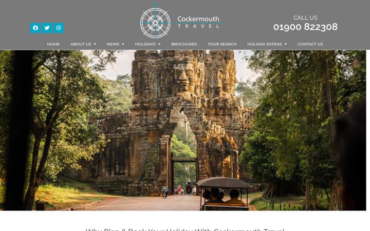 Screenshot of cockermouthtravel.co.uk