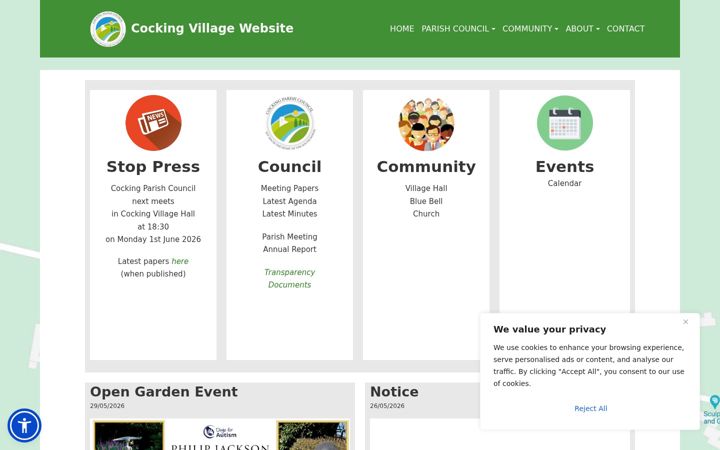 Screenshot of cocking.org