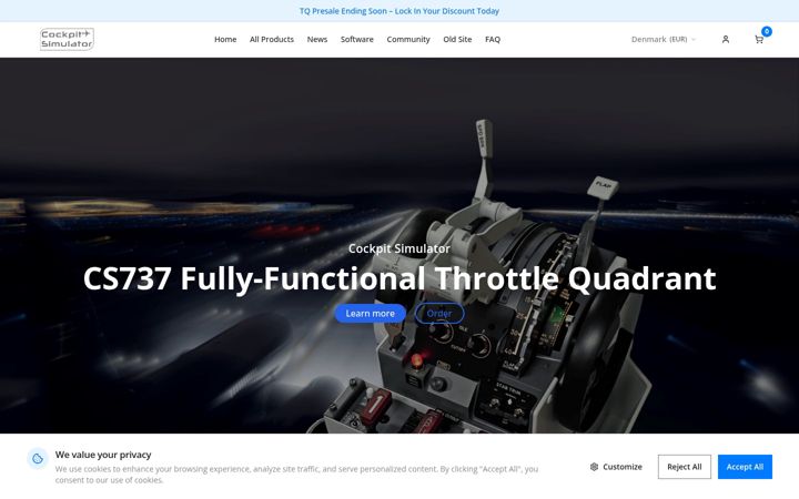 Screenshot of cockpit-simulator.com