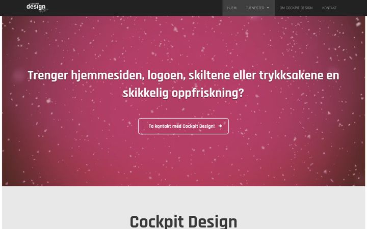 Ekrano kopija cockpitdesign.no