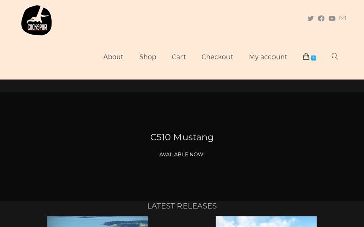 Screenshot of cockspur.eu