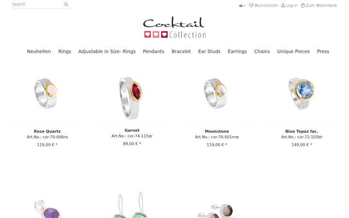 Screenshot of cocktail-collection.de