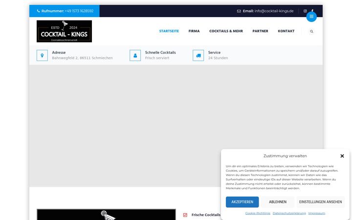 Screenshot of cocktail-kings.de
