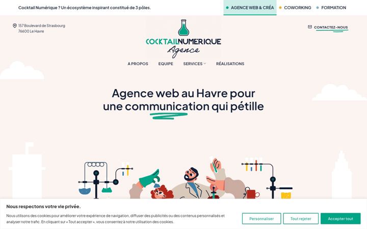 Screenshot di cocktail-numerique.fr