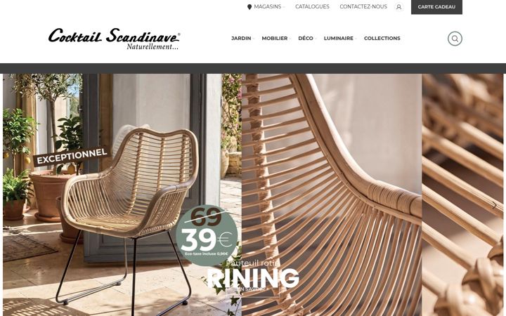 Screenshot of cocktail-scandinave.fr