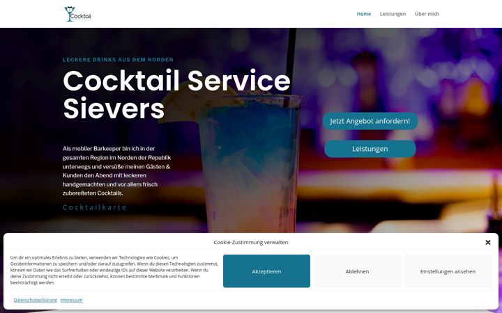 Screenshot of cocktail-sievers.de