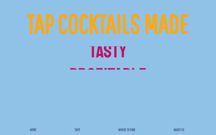 Screenshot of cocktail-tap.nl