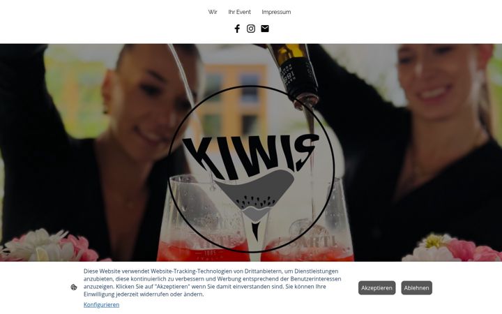Screenshot of cocktailcateringbykiwis.de