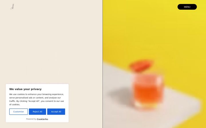 Screenshot ta' cocktailcosmos.net
