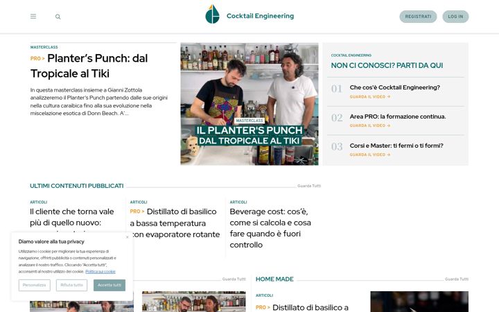 Screenshot ta' cocktailengineering.it