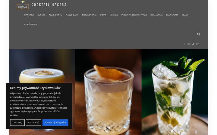 Screenshot of cocktaileventmakers.pl