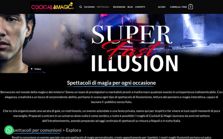 Screenshot di cocktailmagic.it