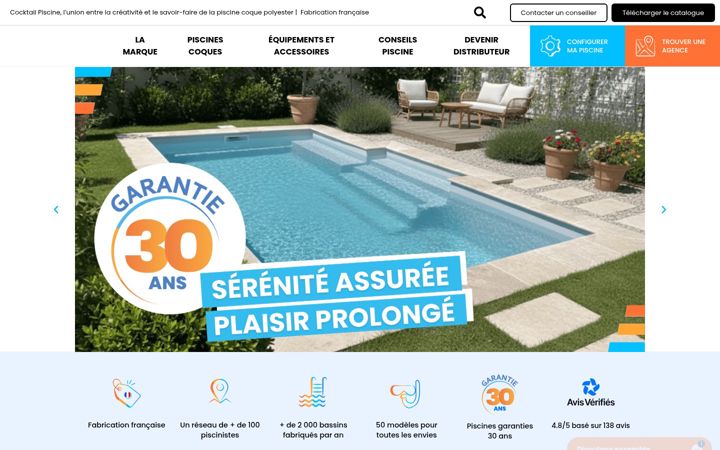 Screenshot of cocktailpiscine.com