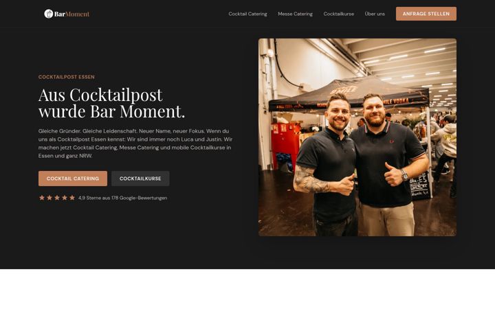 Screenshot of cocktailpostessen.com