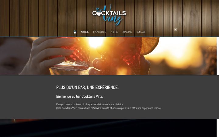 Screenshot of cocktailsvinz.com