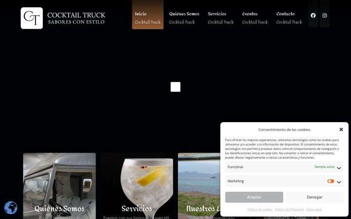Screenshot of cocktailtruck.org
