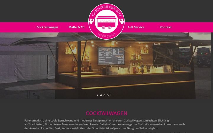 Screenshot of cocktailwagen.de