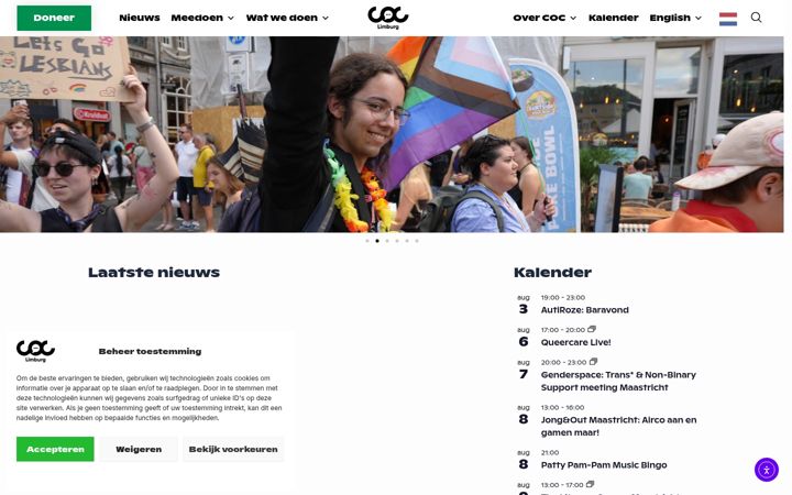 Skjermbilde av coclimburg.nl