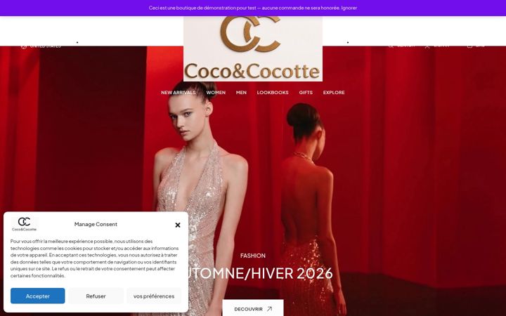 Captură de ecran a coco-cocotte.fr