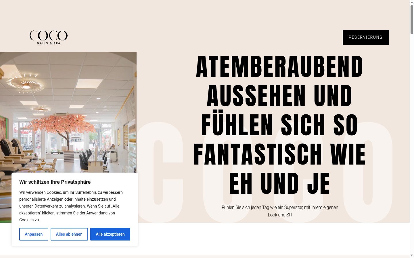 Screenshot tal-banner tal-kunsens muri qabel kwalunkwe interazzjoni