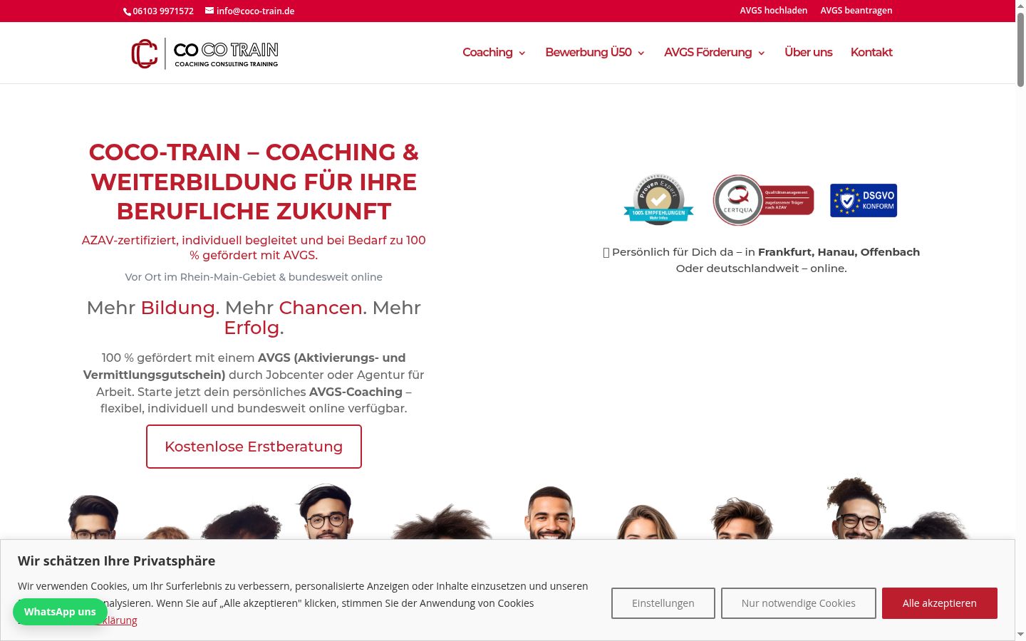 Screenshot tal-banner tal-kunsens muri qabel kwalunkwe interazzjoni