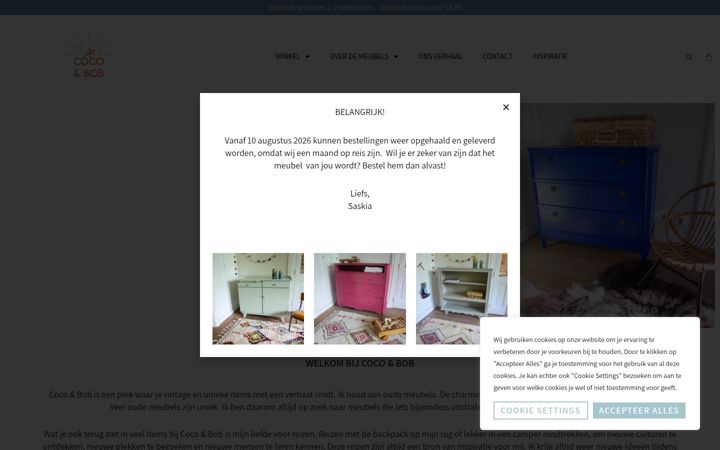 Screenshot of cocoandbob.nl