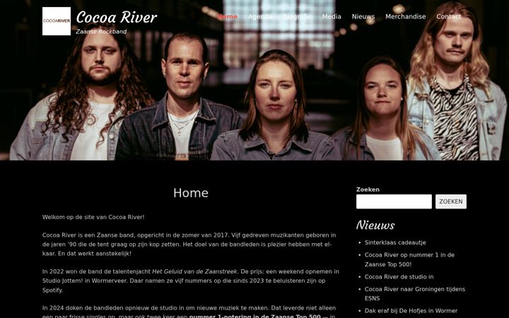 Skjermbilde av cocoariver.nl