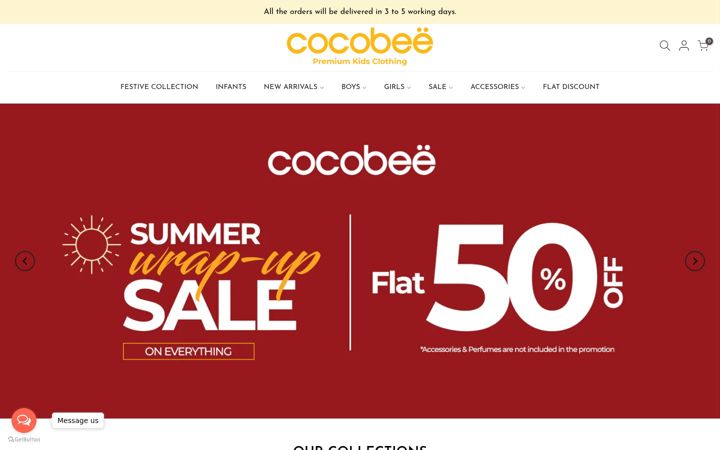 Kuvakaappaus sivustosta cocobee.com.pk
