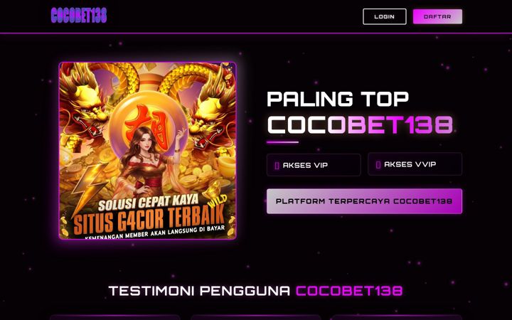 Screenshot of cocobet138.net