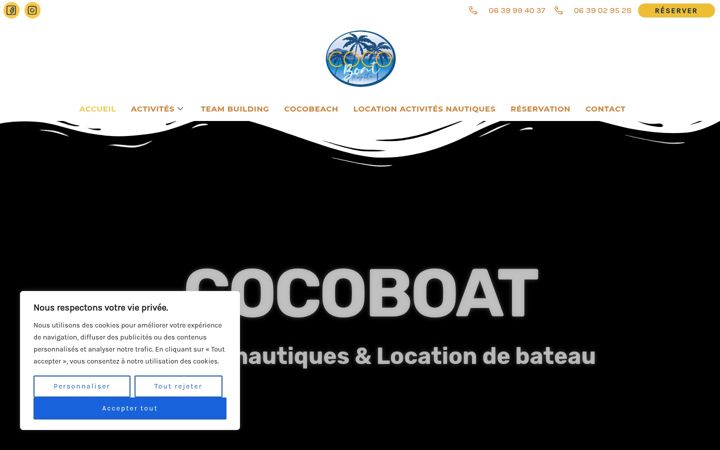 Screenshot of cocoboatmayotte.fr