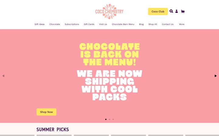 Screenshot of cocochemistry.co.uk