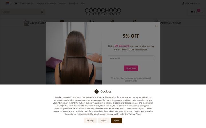 Screenshot of cocochoco-keratin.eu