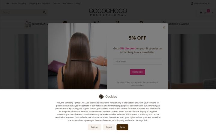 Screenshot of cocochocopro.co.uk