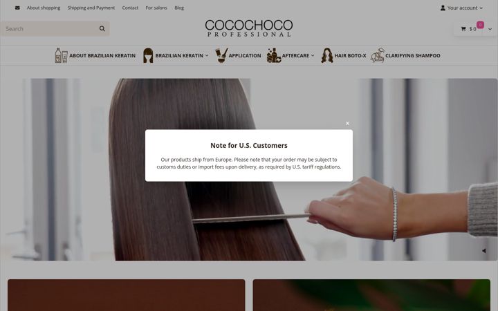 Screenshot of cocochocopro.com