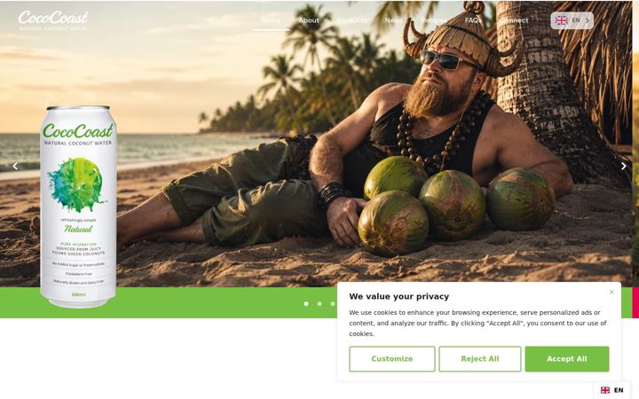 Screenshot of cococoast.com