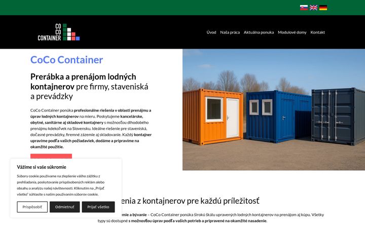 Screenshot of cococontainer.com