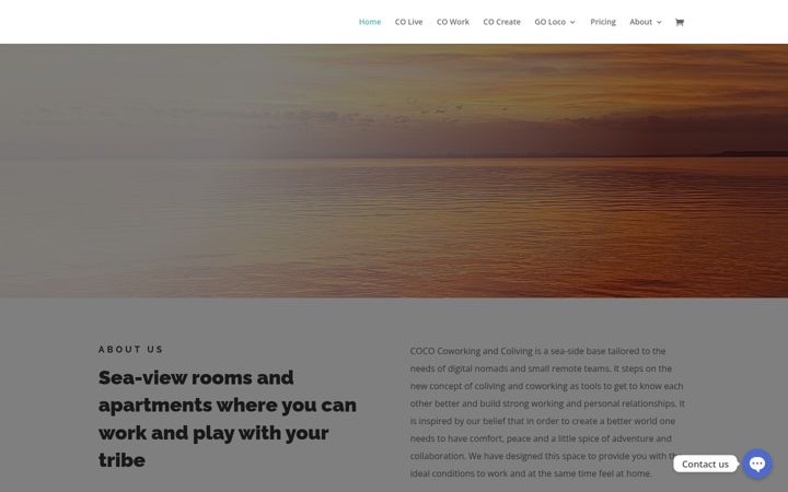 Screenshot of cococoworking.com