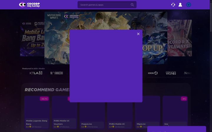 Screenshot of cocodp.com