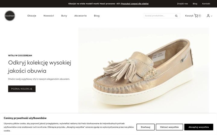 Snímek obrazovky cocodream.pl