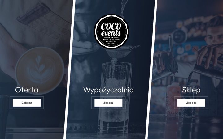 Ekraanipilt saidist cocoevents.eu